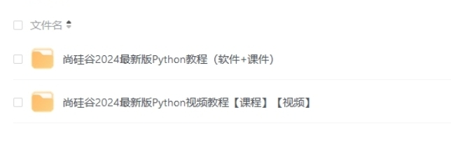 2024Python尚硅谷 软件+教程+课件